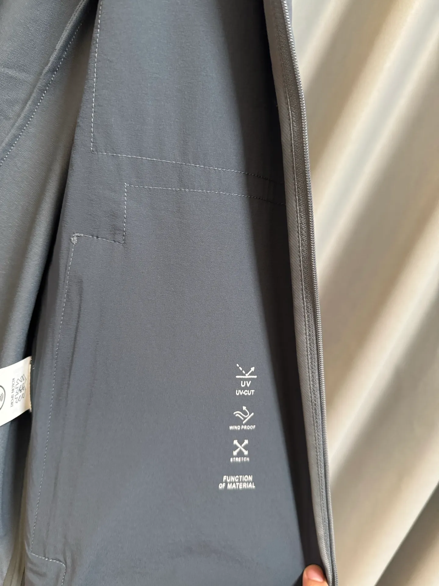 [Premium replica] KOLON SPORT/Kelon 26Fw TECHSHELL 3L soft shell jacket, stretch thin jacket (grey blue), originally purchased from KF, exclusive customization, custom dyed fabric, light and breathable, windproof and water repellent, hand pockets, taped inside, comfortable and not stuffy, look for the correct version Size: m/l/xl/2xl/3xl/4xl